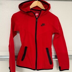 Nike Red and Black Hoodie